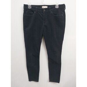 Banana Republic Jeans Black Skinny Dark Wash Stretch Corduroy Jeans size 28/6